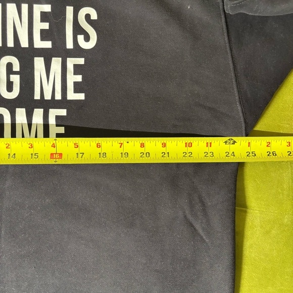 NWT Brunette the Label oversized XL/2XL crewneck black sweatshirt - Picture 8 of 10